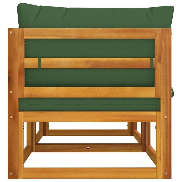 Lot de 2 canapés d'angle modulaires en bois d'acacia - Jusqu'à -30%