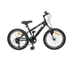 Vidaxl VTT Enfant 24 pouces 6 vitesses - Noir - Jusqu'à -30% de remise