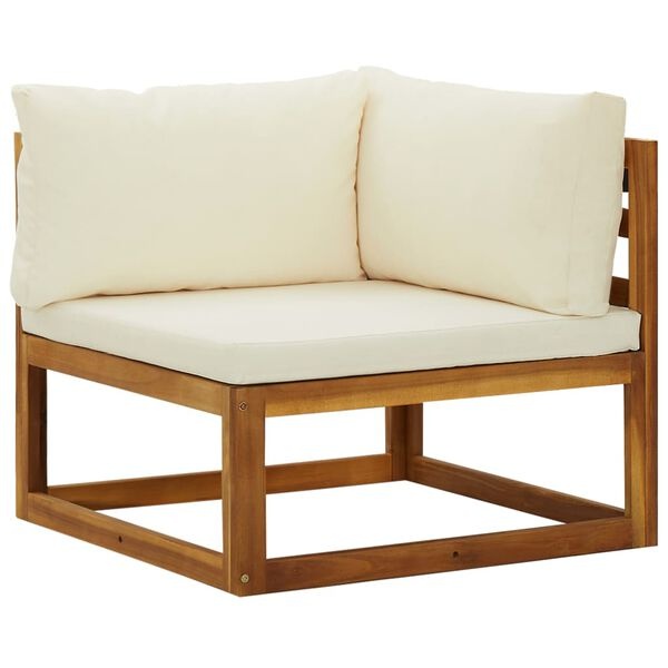 Lot de 2 canapés d'angle en bois d'acacia - Jusqu'à -35%