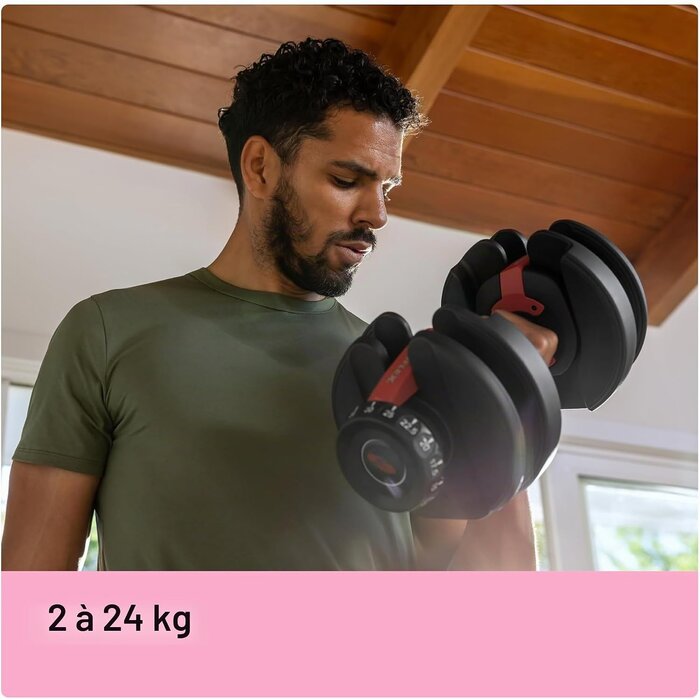 Haltère réglable 2-24 kg - Jusqu'à -30% sur votre équipement de musculation