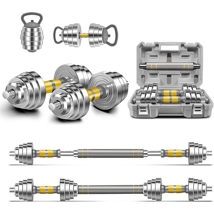 Kit d'haltères en métal 30 kg - Performance et robustesse - Jusqu'à 30% de remise