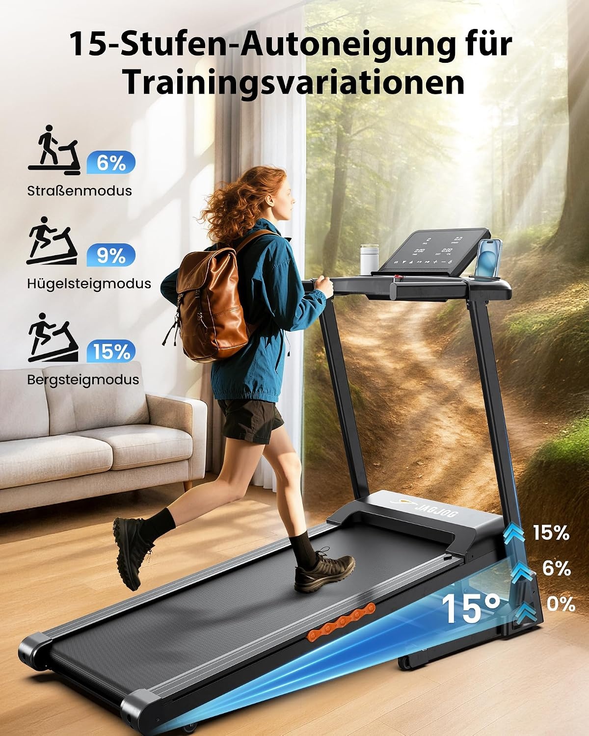 Tapis de course pliable et inclinaison auto - Jusqu'à 30% de remise