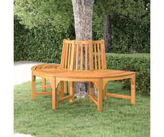 Vidaxl Banc d'arbre demi-rond en bois d'eucalyptus - Jusqu'à -41%