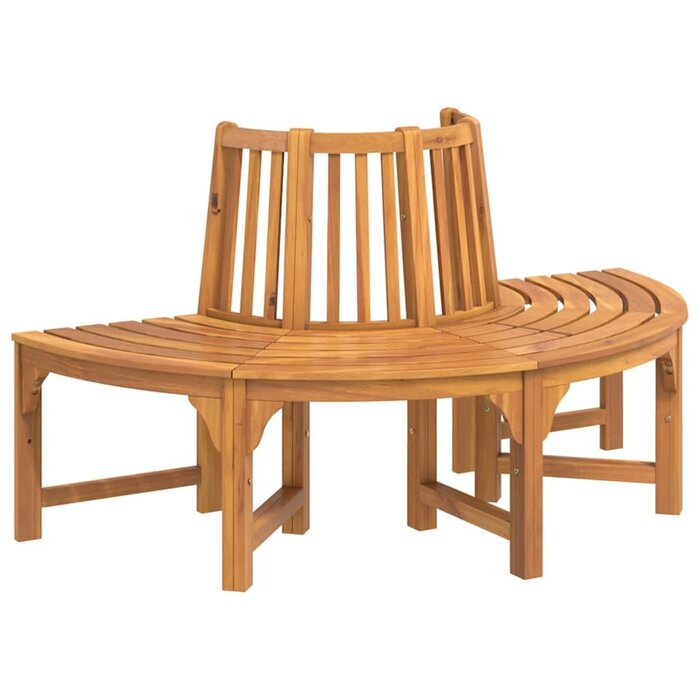 Banc d'arbre demi-rond en eucalyptus - Jusqu'à 38% de remise