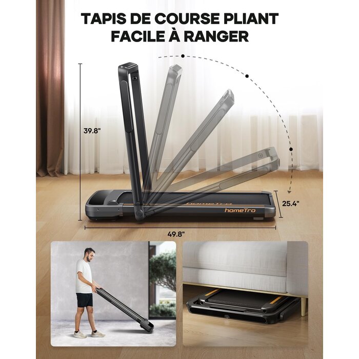 Tapis de course pliable compact - Jusqu'à 35% de remise