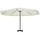 Grand parasol de jardin Samos 500 cm, blanc - Jusqu'à -35% d'économie