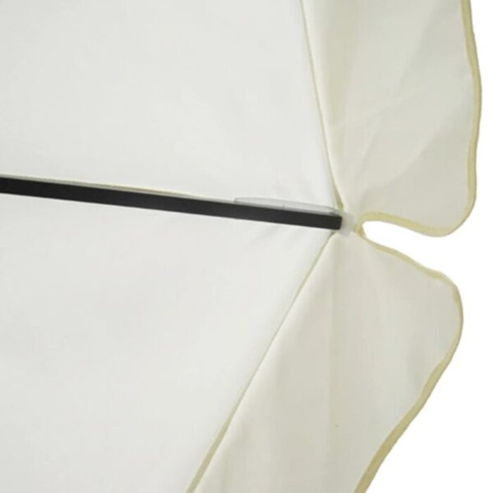 Grand parasol de jardin Samos 500 cm, blanc - Jusqu'à -35% d'économie