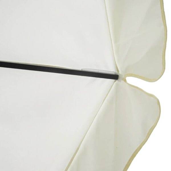 Grand parasol de jardin Samos 500 cm, blanc - Jusqu'à -35% d'économie