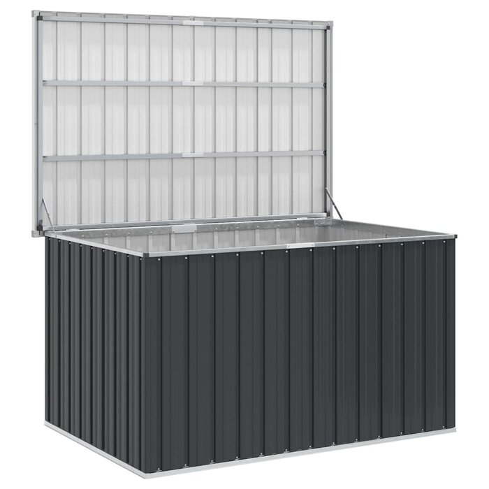 Coffre de jardin en acier galvanisé anthracite - Jusqu'à -33%