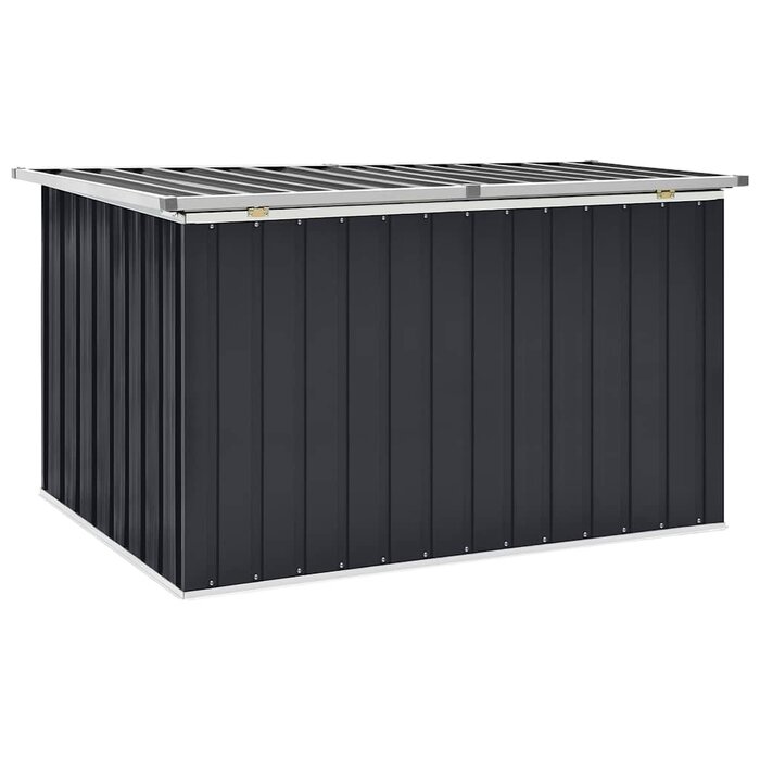 Coffre de jardin en acier galvanisé anthracite - Jusqu'à -33%