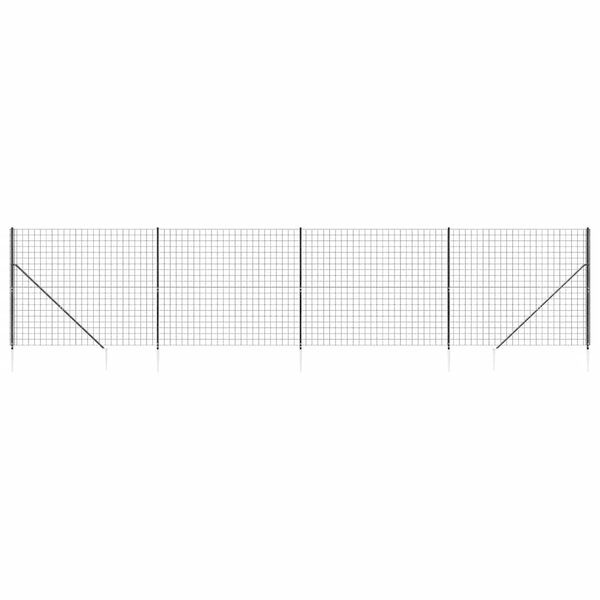 Clôture en treillis métallique 2,2 x 10 m - Anthracite - Jusqu'à -35%
