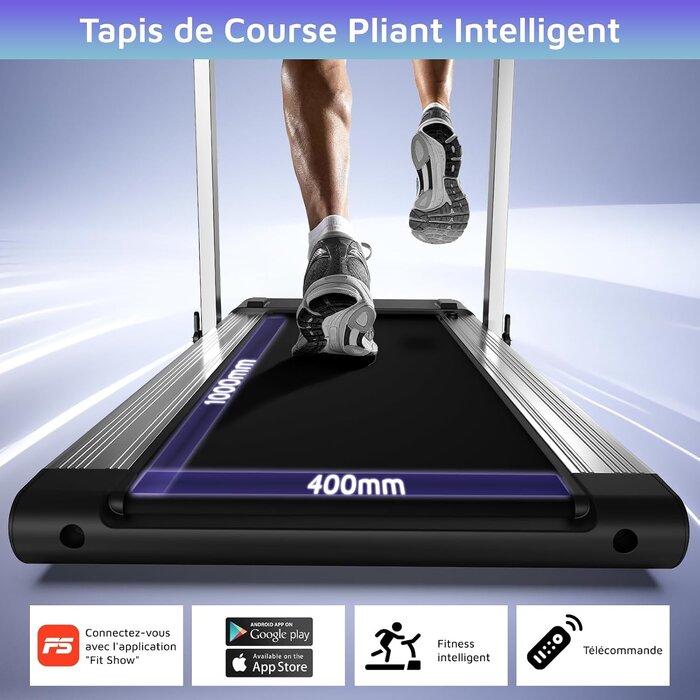Tapis de course pliable 3-en-1 jusqu'à 14 km/h - Remisé jusqu'à 35%