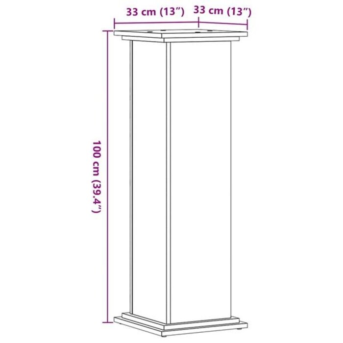 Porte-plante 100 cm blanc - Jusqu'à 34 % de réduction