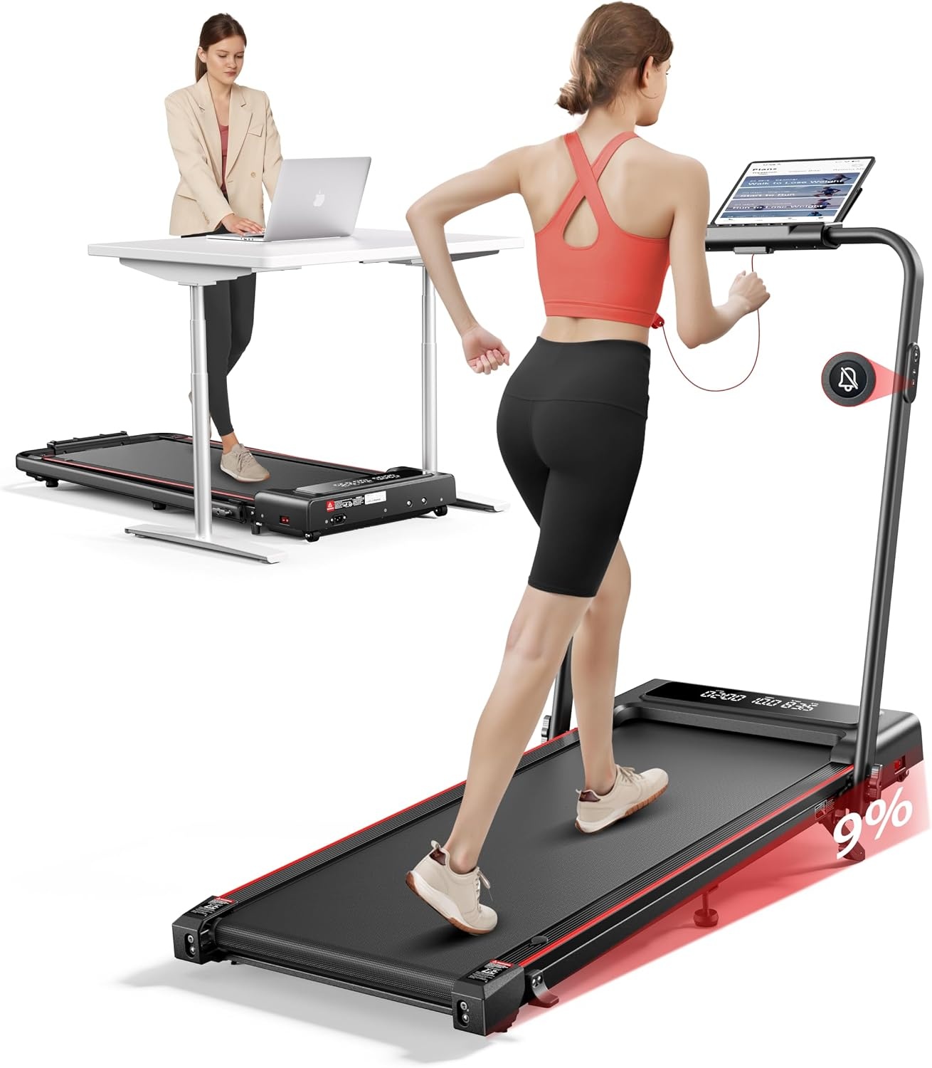 Tapis de course 4-en-1 pliable - Jusqu'à -35% sur votre équipement fitness