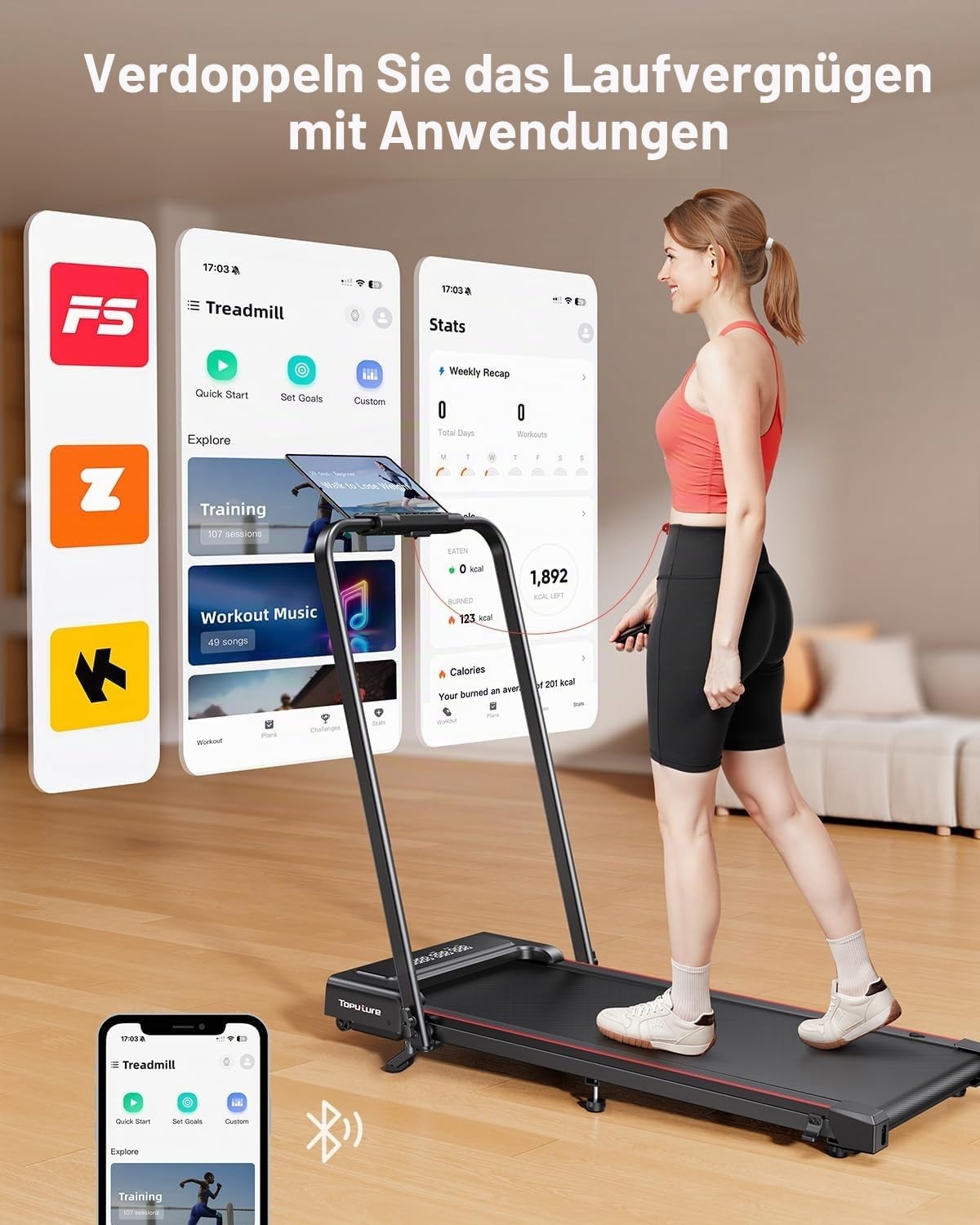 Tapis de course 4-en-1 pliable - Jusqu'à -35% sur votre équipement fitness