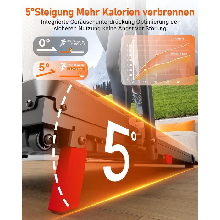 Tapis de course pliable compact rouge - Jusqu'à 35% de remise