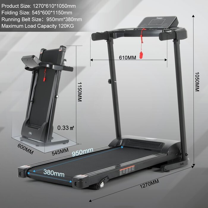 Tapis de course électrique pliable 14 km/h - Jusqu'à -35% de remise