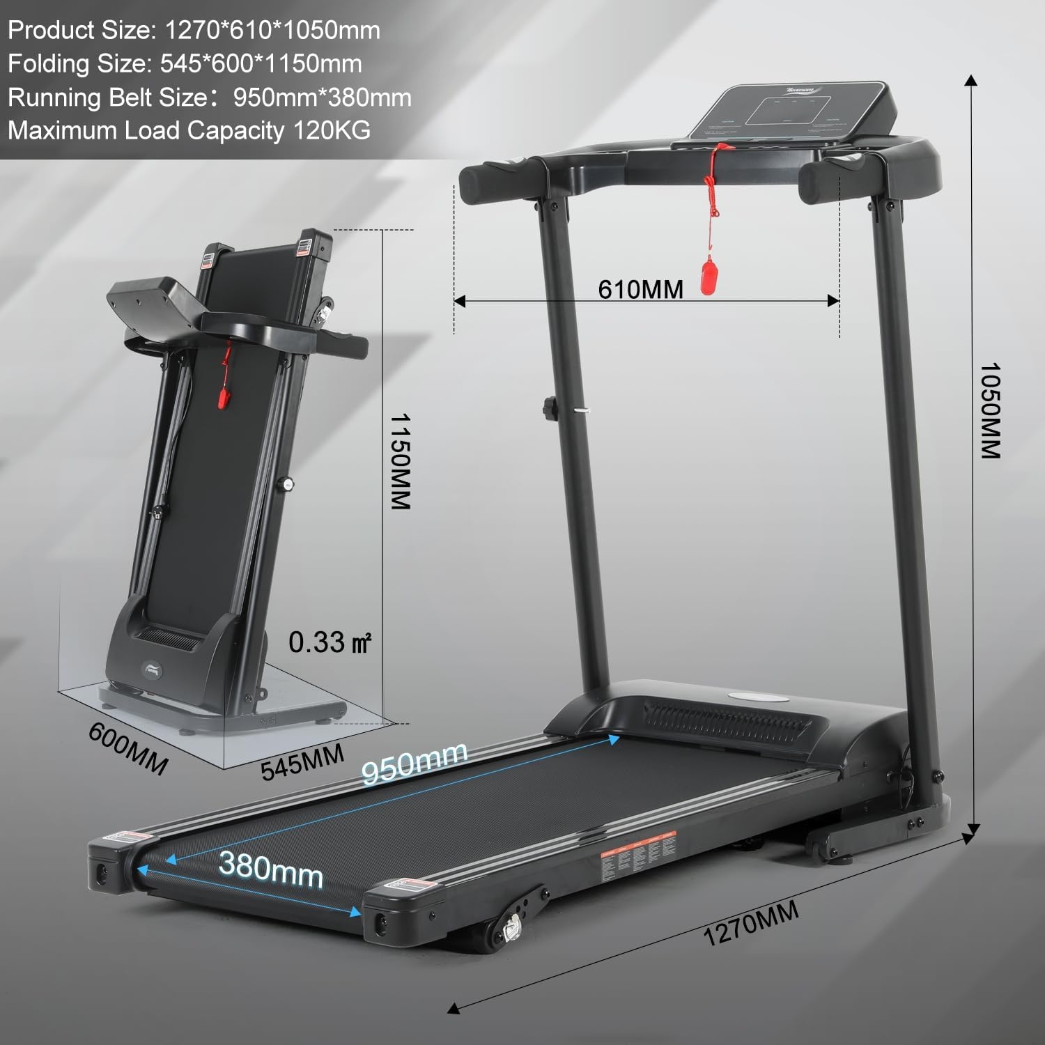 Tapis de course électrique pliable 14 km/h - Jusqu'à -35% de remise