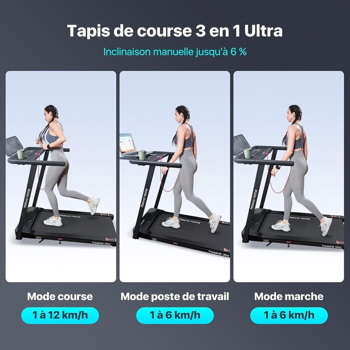 Tapis de course 3-en-1 pliable - Jusqu'à 35% de réduction