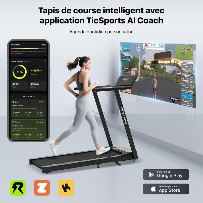 Tapis de course 3-en-1 pliable - Jusqu'à 35% de réduction