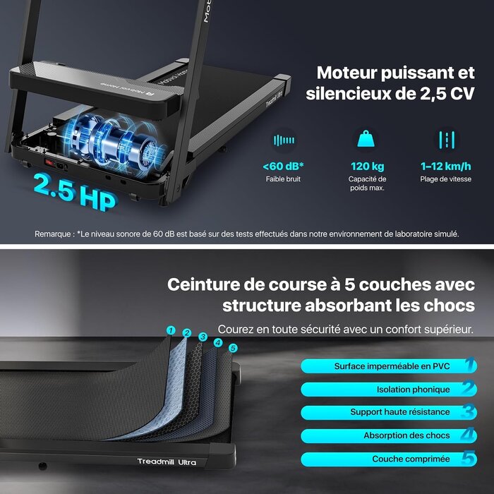 Tapis de course 3-en-1 pliable - Jusqu'à 35% de réduction