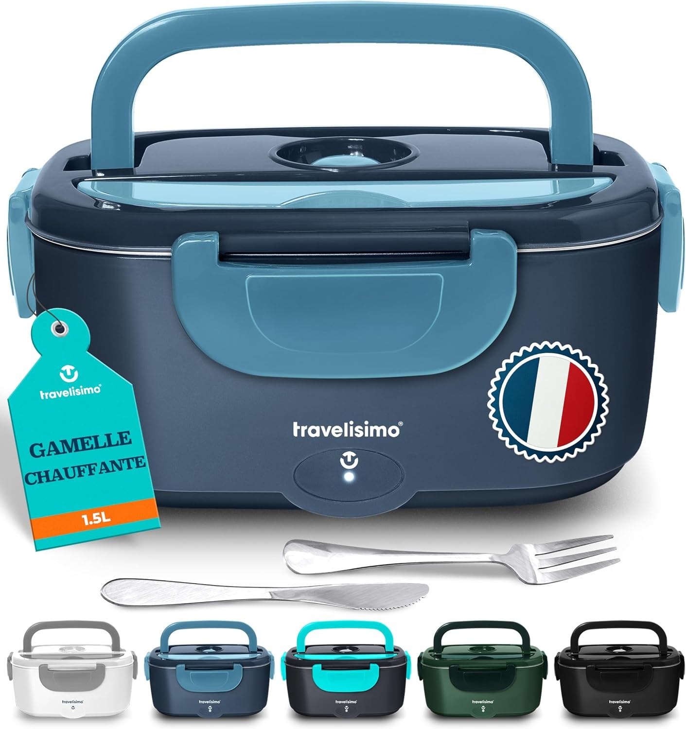 Lunchbox électrique 1,5L Inox - Chauffe rapide - Jusqu'à -32%