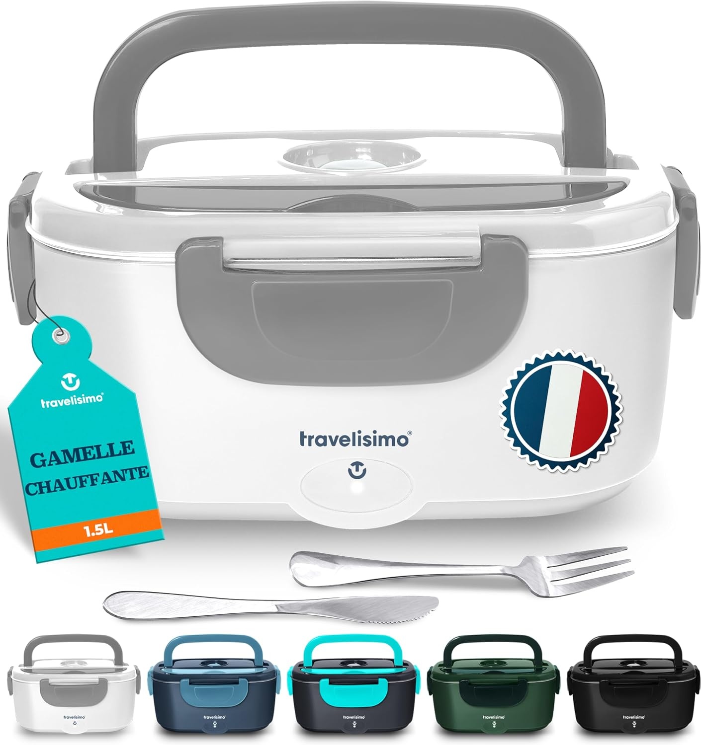 Lunchbox électrique 1,5L Inox - Chauffe rapide - Jusqu'à -32%