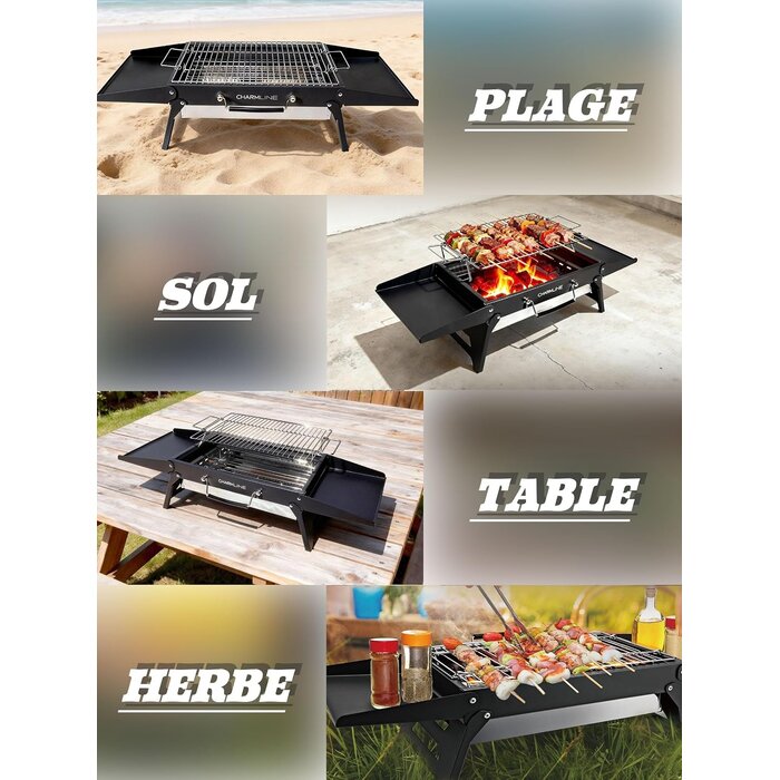 Barbecue charbon pliable et portable - Jusqu'à -33% sur votre grill