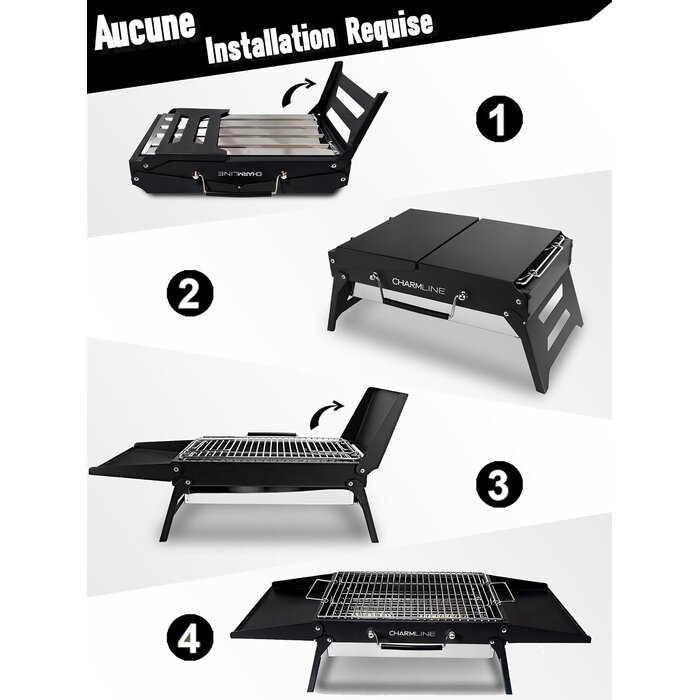 Barbecue charbon pliable et portable - Jusqu'à -33% sur votre grill