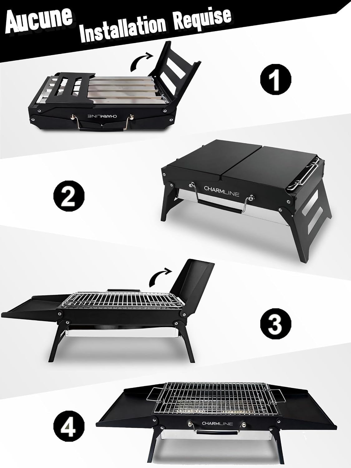 Barbecue charbon pliable et portable - Jusqu'à -33% sur votre grill