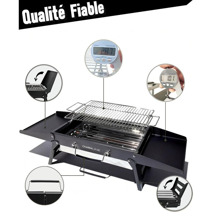 Barbecue charbon pliable et portable - Jusqu'à -33% sur votre grill