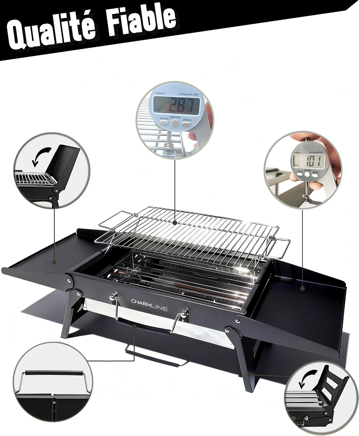 Barbecue charbon pliable et portable - Jusqu'à -33% sur votre grill