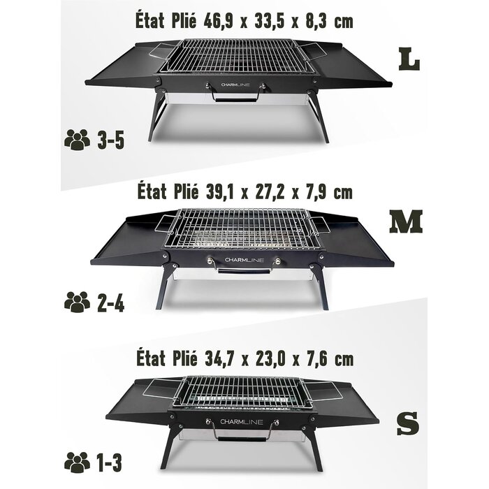 Barbecue charbon pliable et portable - Jusqu'à -33% sur votre grill