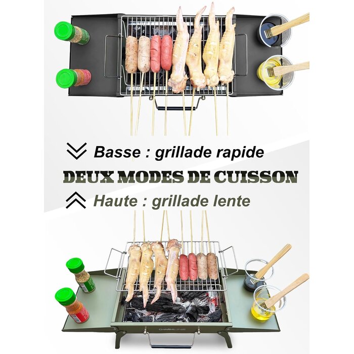 Barbecue charbon pliable et portable - Jusqu'à -33% sur votre grill