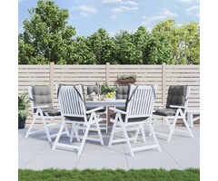 Vidaxl Lot de 6 coussins de chaise gris 100x50cm - Jusqu'à 34% de réduction