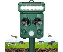 Répulsif ultrasons pour animaux - Solaire et USB - Jusqu'à -30% sur nos retours