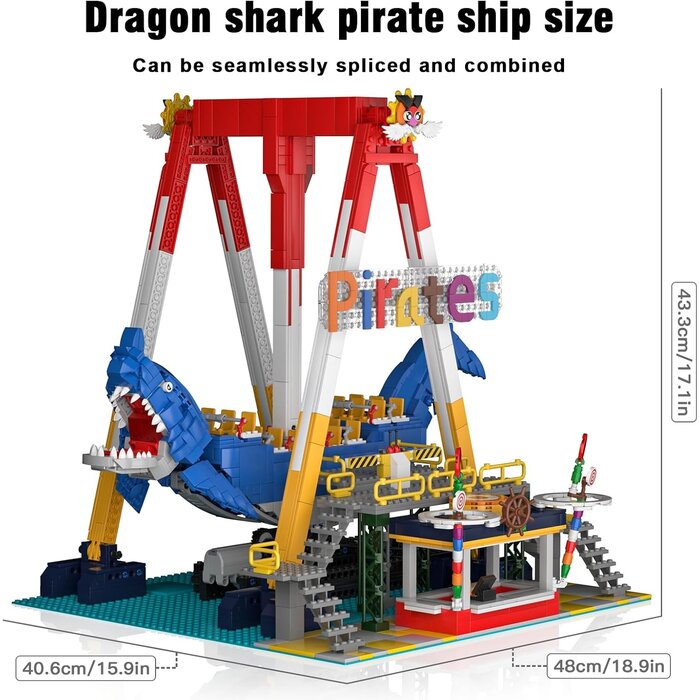 Bateau Pirate Motorisé 1922 pièces : Amusement immersif jusqu'à -30%