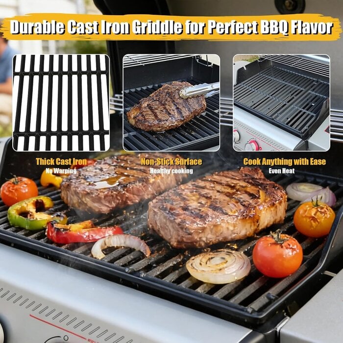 Grille de cuisson en fonte pour barbecue - Jusqu'à 33% de remise
