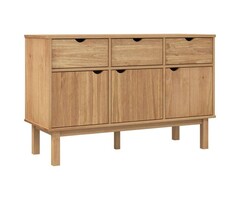 Vidaxl Buffet scandinave en pin massif OTTA - Jusqu'à 35% de remise