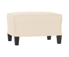 Vidaxl Repose-pieds en tissu microfibre beige - Jusqu'à 33% de remise