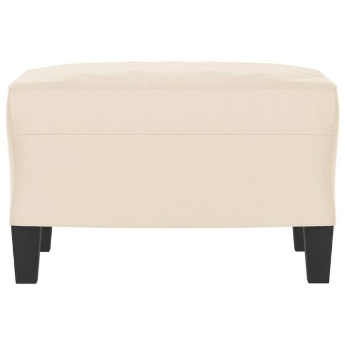 Repose-pieds en tissu microfibre beige - Jusqu'à 33% de remise