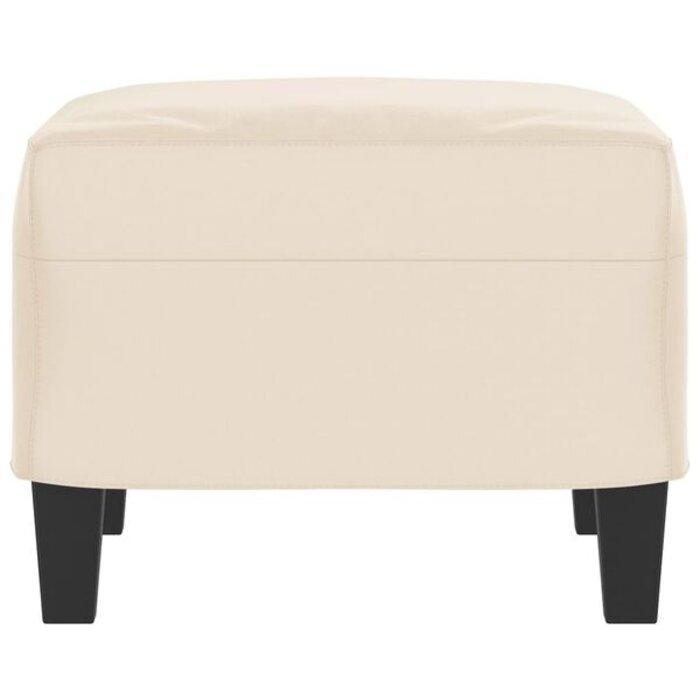 Repose-pieds en tissu microfibre beige - Jusqu'à 33% de remise