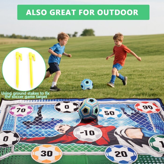 Kit de foot 2-en-1 pour enfants : but et cible (152x101 cm) - Jusqu'à -27%