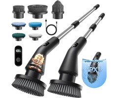 Brosse électrique rotative télescopique - 7 têtes - Jusqu'à -33%