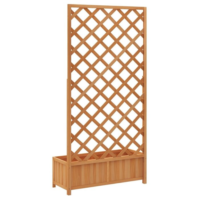 Jardinière avec treillis en bois de sapin - Jusqu'à 34% de remise