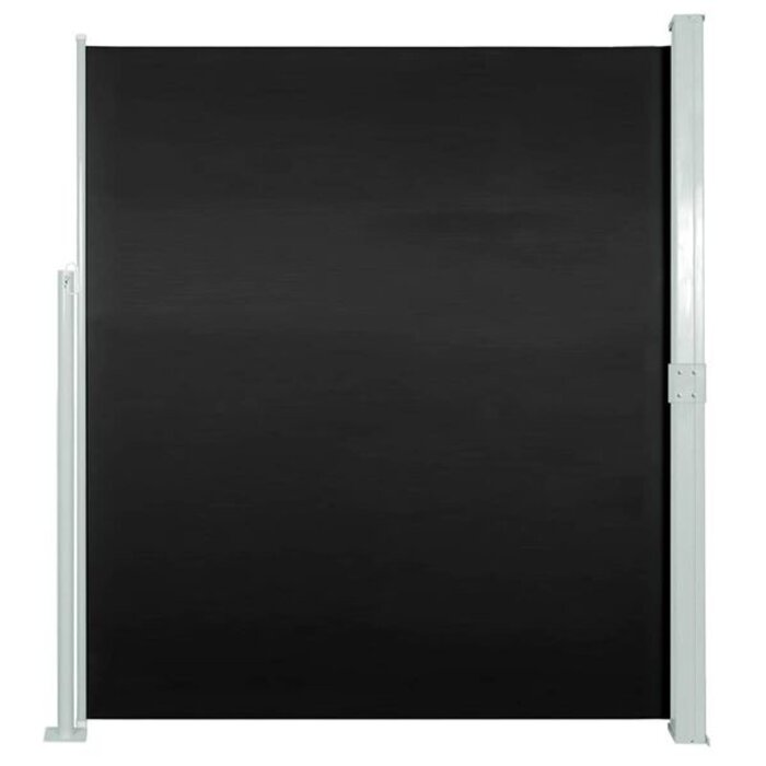 Pare-vue latéral rétractable 160x300 cm noir - Jusqu'à 34% de remise
