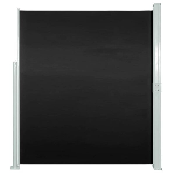 Pare-vue latéral rétractable 160x300 cm noir - Jusqu'à 34% de remise