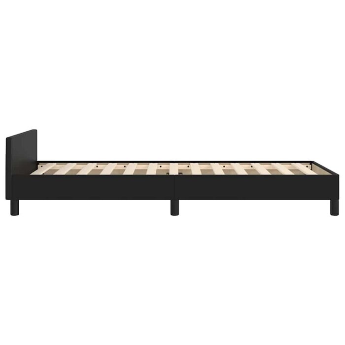 Cadre de lit 80x200 cm en similicuir noir - Jusqu'à 34 % de réduction