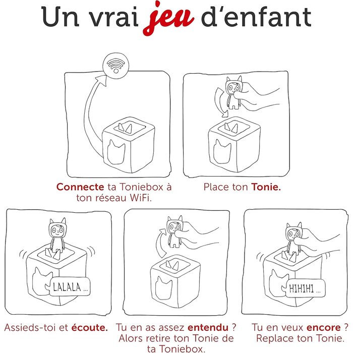 Toniebox Starterset Rouge avec Tonie Créatif - Jusqu'à 29% de réduction