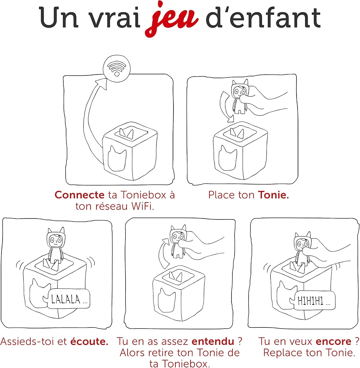 Toniebox Starterset Rouge avec Tonie Créatif - Jusqu'à 29% de réduction